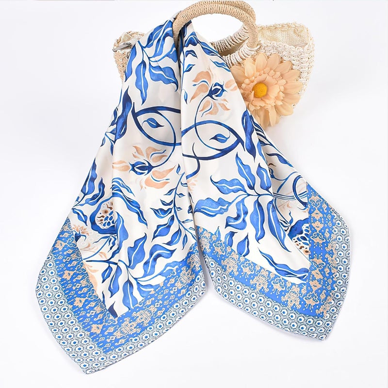 vimate Head Scarf for Women Hair 27'' Square Satin Silk Feeling Bnadana Neck Scarf Handbag Accessories Etc - Image 5